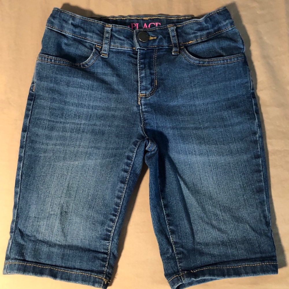 💕GIRLS CHILDREN’S PLACE BERMUDA JEAN SHORTS, EUC✨